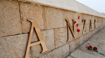 Anzac Cove in Gallipoli in Turkey. Landing site of the Australian and New Zealand troops in 1915