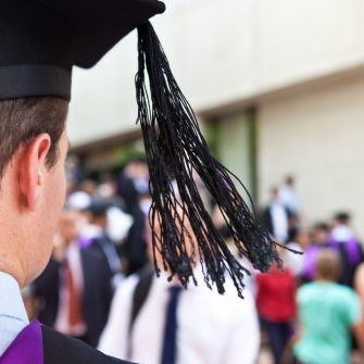 Family and friends congratulate the latest Engineering, Science & Technology graduates from UNSW Canberra.