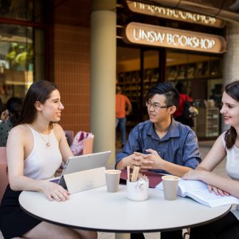 UNSW Students at Atomic Press Cafe, Kensington campus