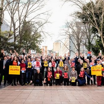 Law faculty on main walkway  for 1 voice uluru statement