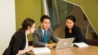 Students & Academics at UNSW Law on October 20, 2015. Photo by Anna Kucera