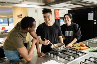 Students at UNSW on-campus accommodation