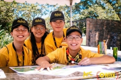 Four Commerce students at O-Week