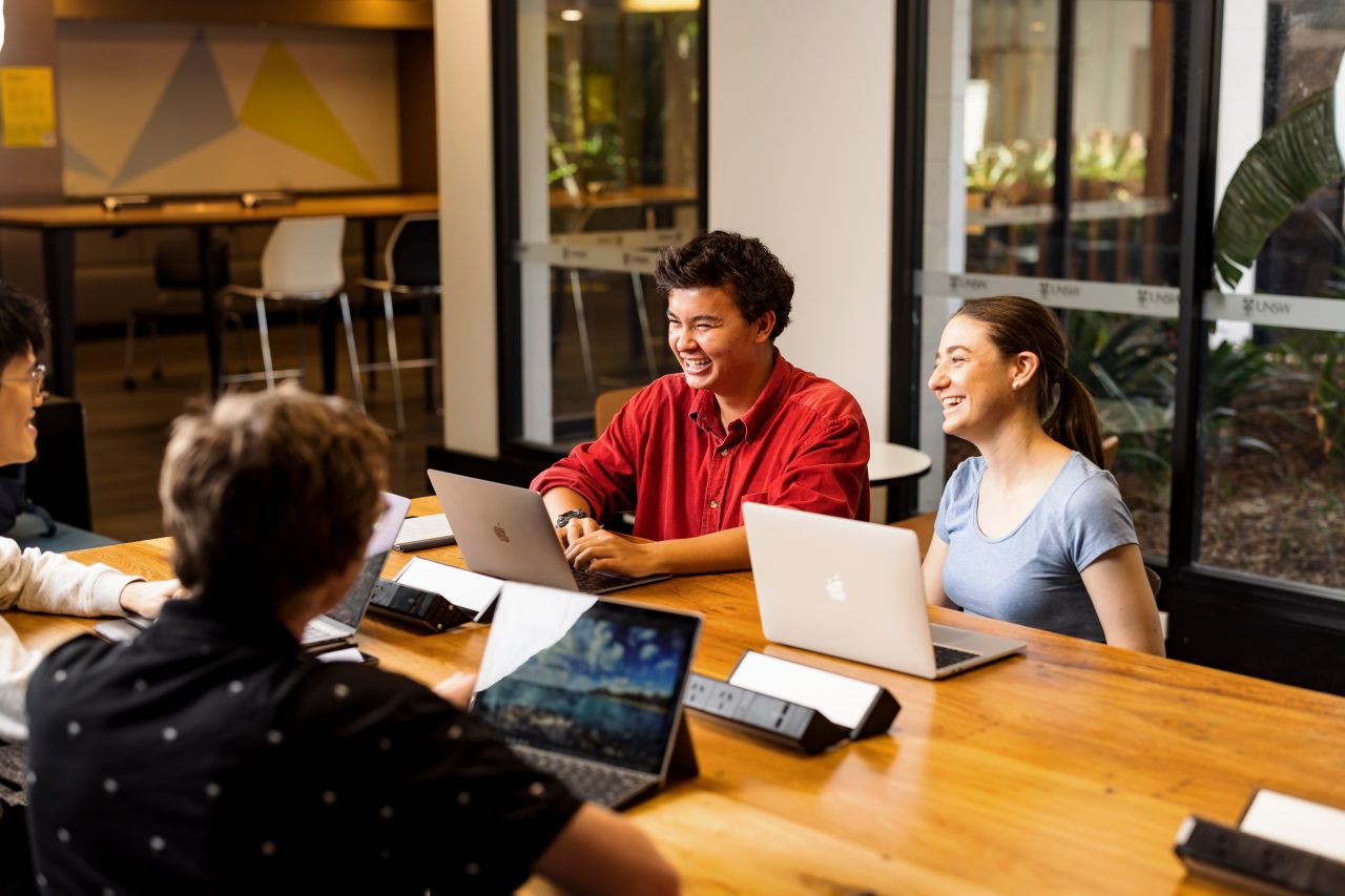 Students learning in the Science facilities at the UNSW Kensington campus